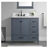Merryfield 37" Freestanding Vanity w/ Marble