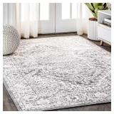 Modern Persian Light Gray 8x10 Distressed Rug