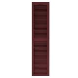 Vinyl Exterior Shutters Pair #078 Wineberry
