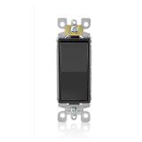 Leviton Decora 15A Single Pole Switch Black