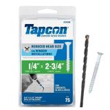 Tapcon 1/4 x 2-3/4 in Concrete Screws (75)
