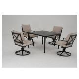 Cookson Black 5-Piece Outdoor Table Only (1 of 2)
