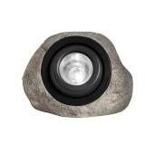Gray Solar Rock Spotlight with Adjustable Head