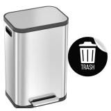 13.2 Gal Stainless Trash Can with Filter
