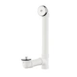 PVC Pipe Bath Waste & Overflow Drain in Chrome