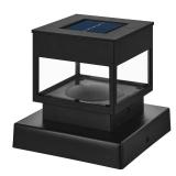 Black LED Solar Post Cap for 2.5-4 in Posts