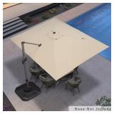 9 ft x 11.5 ft Cantilever Umbrella Beige
