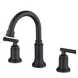 Glacier Bay Oswell 8-in Matte Black Faucet