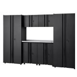 Welded Steel Garage Storage System, Black