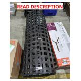 Black Grid-Patterned Safety Fence Geogrid