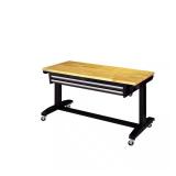 52 in. Adjustable Work Table with 2 Drawers