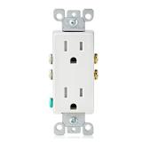 Decora 15A TR Duplex Outlet White (10)