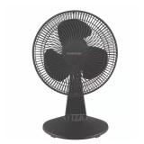 Hampton Bay 12-in Desk Fan, 3-Speed Black