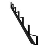 Powder-Coated Steel Stair Riser, 1 Stringer