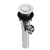 1-1/4 in. Plastic Sink Drain Pop-Up Chrome