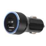 Car Charger 32W 2-Port USB & Type C