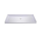 SlimLine 60x36 Shower Pan White Drain