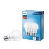 (4)Philips LED 60W A19 Frosted 2700K E26 4-Pack