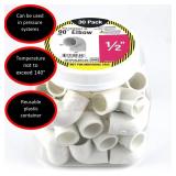 1/2 in. PVC Sch 40 90  Elbow Pack (30)