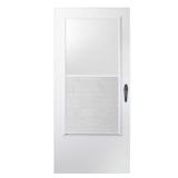 White Storm Door 30x78 with Black Hardware