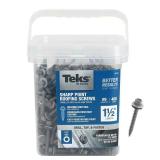 Teks #9 x 1-1/2 in External Hex Roofing Screws