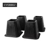 Everbilt 6 in. Black Bed Risers (4-Pack)