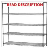 4 ChromeMax 5-Tier Steel Shelving 72x72x24, ** 4