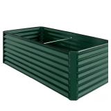 Dark Green Steel Raised Garden Bed (6x3x2)