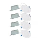 HLBSL 4-in LED, 600 lm, 5CCT, White (4-Pack)