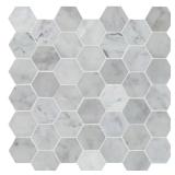 MSI Carrara White Hex Tile 12x12mm