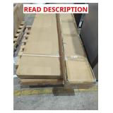 (2) FuFu&GaGa Patio Dining Tables + Fireplace She