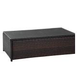 Palm Harbor 44 in. Brown Glass Coffee Table