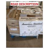 Skid Lot Of Assorted American Standard Toilets