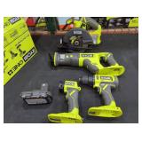 Ryobi 18v 4 Tool Combo Kit, No Charger