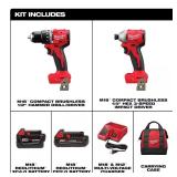 Milwaukee M18 18V 2-Tool Drill/Impact Kit