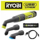 USB Cordless Detail Scrubber Kit with Battery