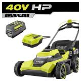 40V Brushless Cordless Lawn Mower with 8.0Ah