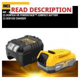 DeWalt Powerstack 1.7Ah Li-ion Battery + Charger