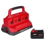 Milwaukee M18 6-Port Charger + 5.0Ah Battery