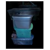 Assorted Storage Tubs and Contents