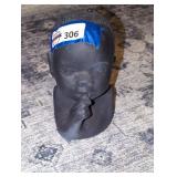 Black  Bust Sculpture.