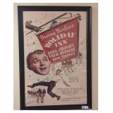 Framed poster of Holiday inn screen play.