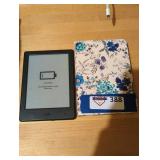 Amazon Kindle with Floral Case