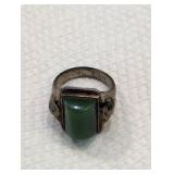 Sterling Ring with 10K Gold Top