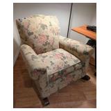 Rocking Cushioned Floral Chair