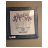 Framed drawing.