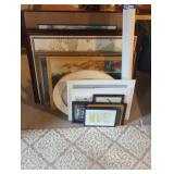 Assorted Framed Artworks Collection.