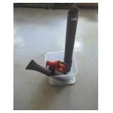 Leaf blower with accessories lot.