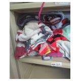 Beach towels shelves lot.