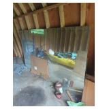 Large mirror.